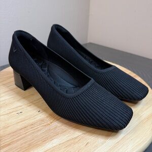 Vivaia women’s Melody Square Toe Chunky Heels shoes